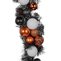6ft. Orange, Black & White Ghost & Ornament Garland by Ashland®