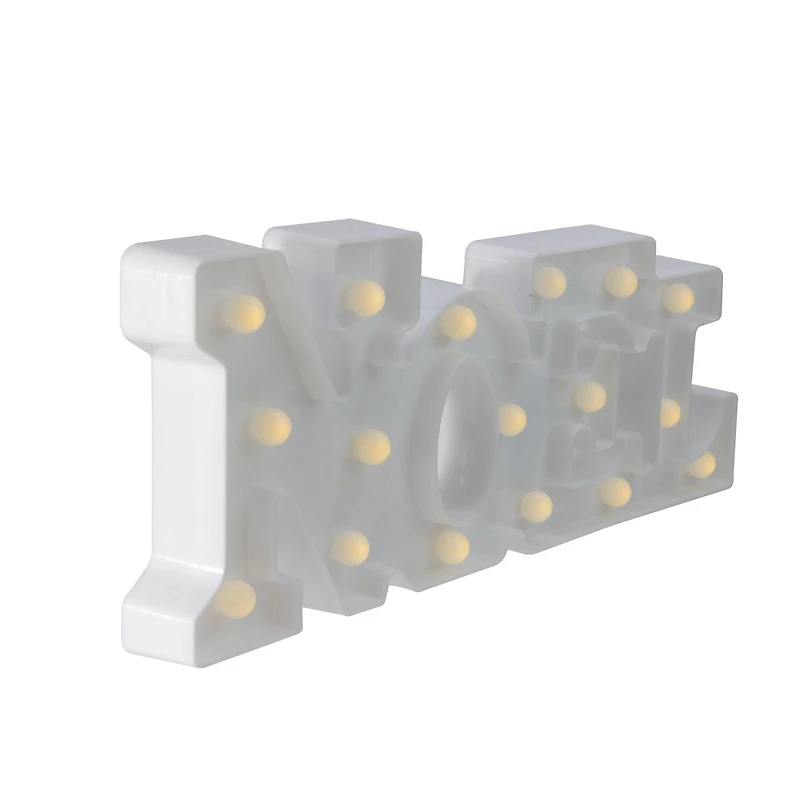 17" White Noel LED Christmas Marquee Wall Sign