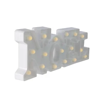 17" White Noel LED Christmas Marquee Wall Sign