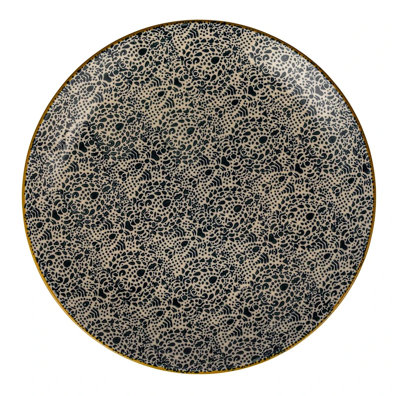 Hello Honey® 10" Blossom Elegance Round Stoneware Plate Set