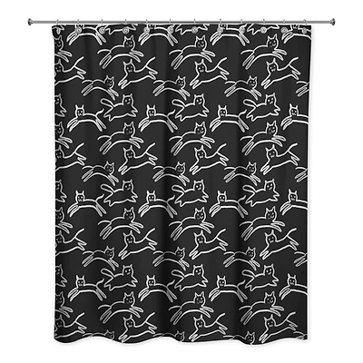 Kitty Shower Curtain