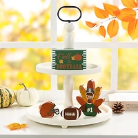 Glitzhome® 5.75"H Thanksgiving Wooden Turkey Table Decor Set