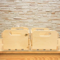 Wilson® Enterprises 8" x 7" x 5.5" Pine Handle Crates, 2ct.