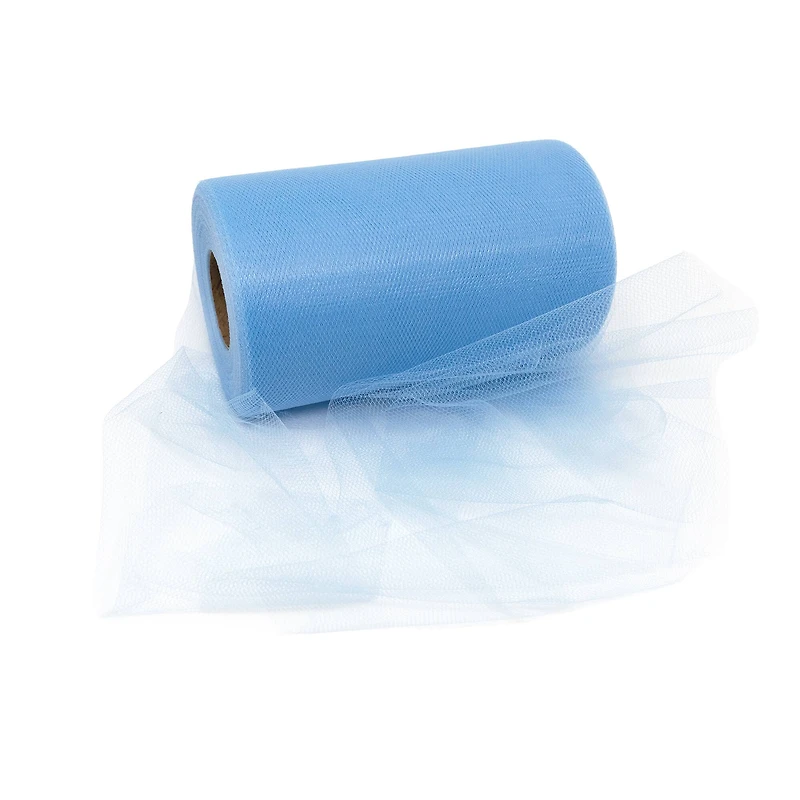 SINGER® Baby Blue Tulle Fabric Roll, 6" x 100yd.