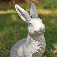 Glitzhome® 18" MGO Sitting Rabbit Garden Statue