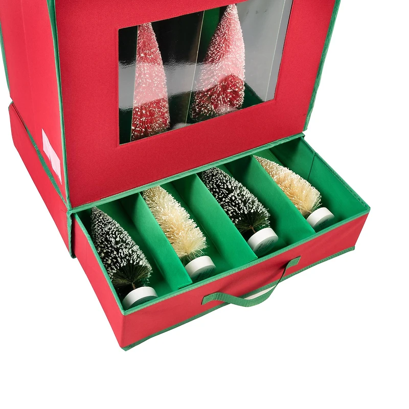 Honey Can Do Red Holiday Décor Box
