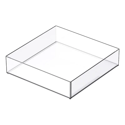 24 Pack: 8" x 8" Clear Stacking Storage Tray by Simply Tidy™