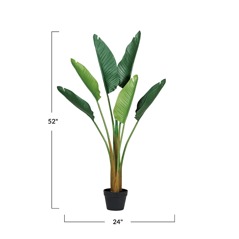 Hello Honey® 4ft. Potted Faux Banana Tree