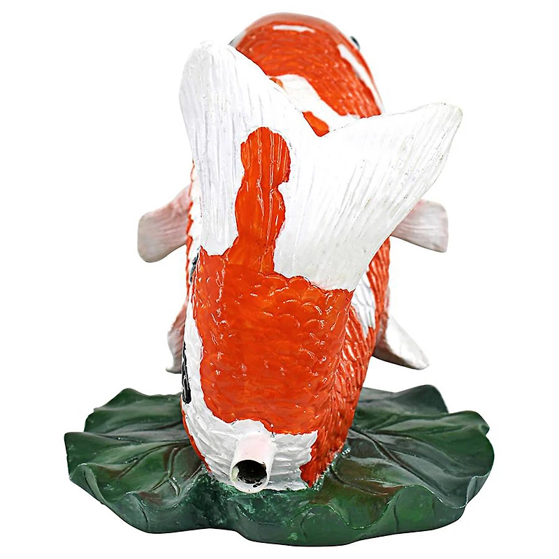 Design Toscano Kohaku Asian Koi Piped Spitter Statue