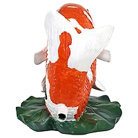 Design Toscano Kohaku Asian Koi Piped Spitter Statue