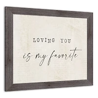 Loving You is My Favorite Western Framed Print