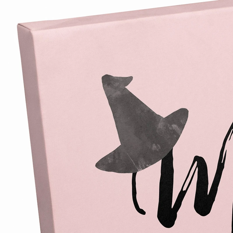 Pink Mrs. Wicked Witch Canvas Wall Art