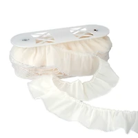 2.5" White Sheer Pleat with Rhinestone Trim by Celebrate It®