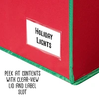 Honey Can Do Red Holiday Light Storage Box