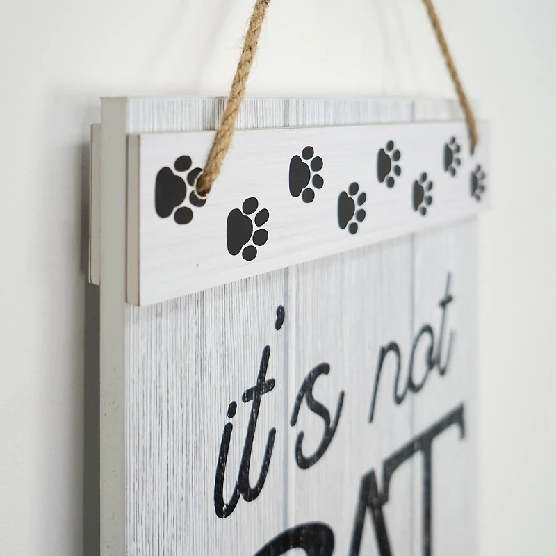 American Art Décor™ 47.25" Glitter Must Love Cats Double-Sided Hanging & Leaning Wall Sign