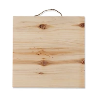 9 Packs: 2 ct. (18 total) 10" x 10" Natural Wood Square Plaques by Make Market®