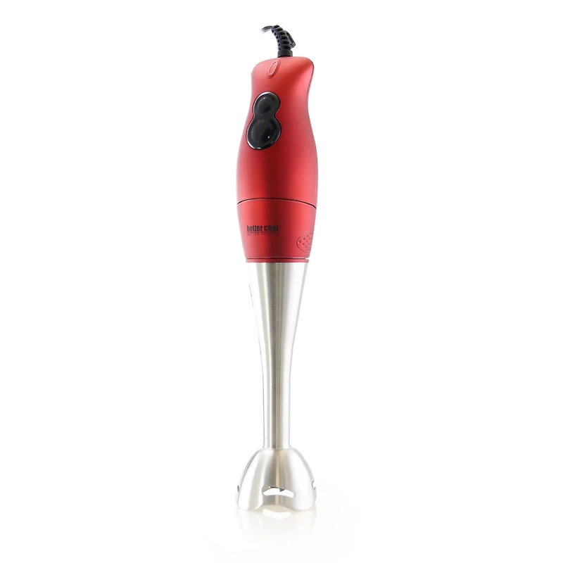 Better Chef DualPro Red Handheld Immersion Blender Hand Mixer