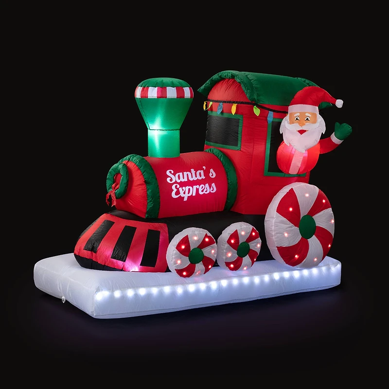 Mr. Christmas 6ft. Santa's Express Train Outdoor Lit Inflatable