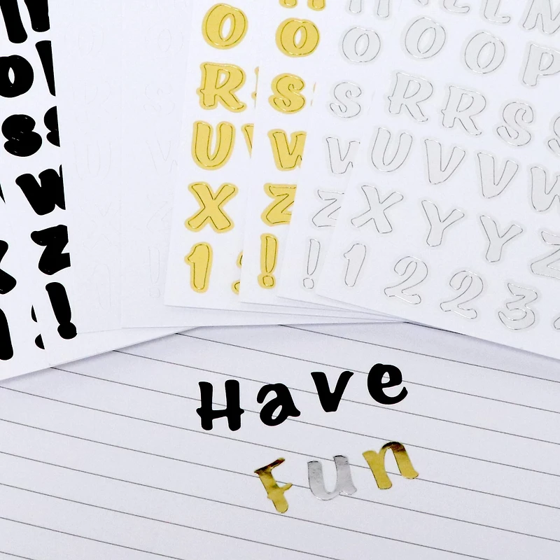 Bold Brushstrokes Letter & Number Stickers by Recollections™