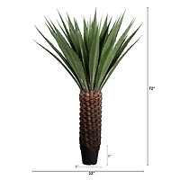 6ft. Potted UV Resistant Giant Agave Plant