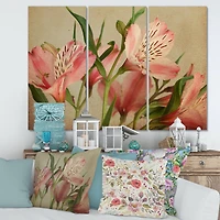 Designart - Retro Alstroemeria Flower