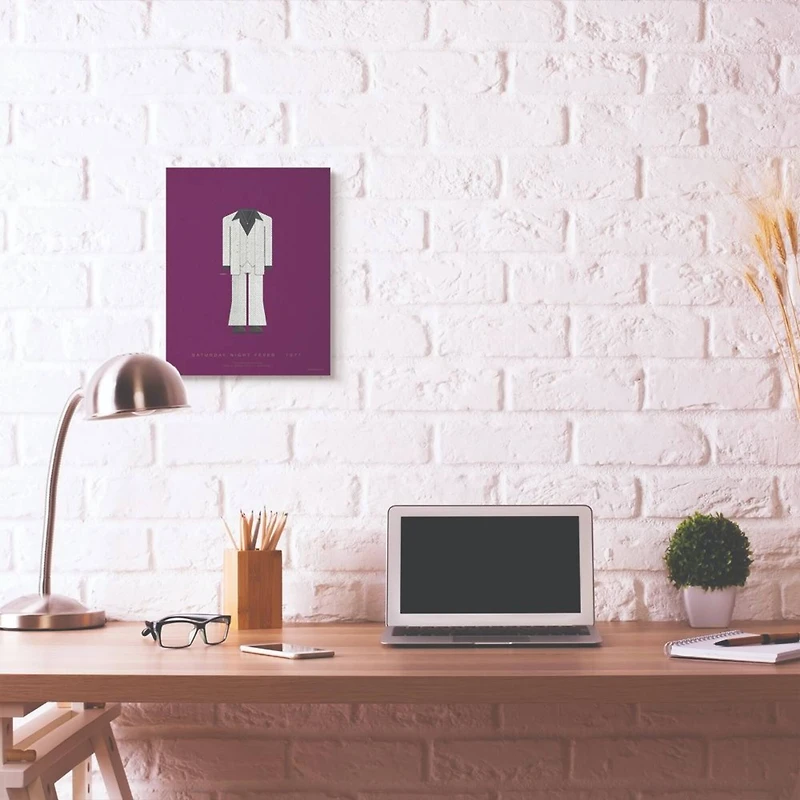 Stupell Industries Saturday Night Fever Minimalist Illustration Canvas Wall Art