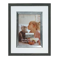 Expressions™ 5" x 7" Black & Silver Fillet Frame by Studio Décor®