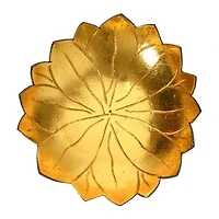 6" Coconut Shell Lotus-Shaped Bowl