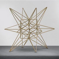 6" Gold Metal Star Figurine