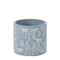 Woodland Winter Stone Planter Set