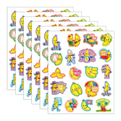 Teacher Created Resources® Banana Smelly Stickers, 6 Packs of 120