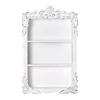 American Art Decor Balos Carved Wall Shelves - 18" x 28" x 6"