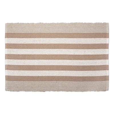 DII® Stone Cabana Stripe Recycled Yarn Rug, 2ft. x 3ft.