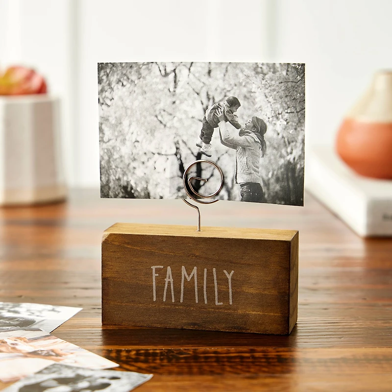 Walnut Family Block Clip Frame by Studio Décor®