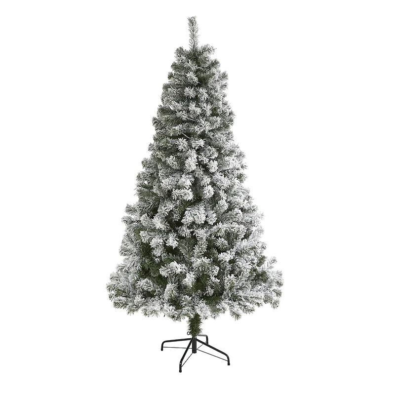 6ft. Unlit Flocked West Virginia Fir Artificial Christmas Tree