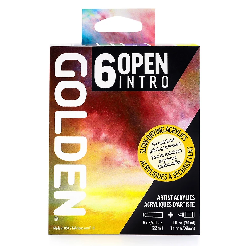 Golden® OPEN Slow-Drying Acrylics Intro Set