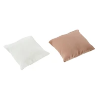 Mini Beige & White Throw Pillow Set by Make Market®