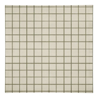 Cream Check Cotton Twill Napkin