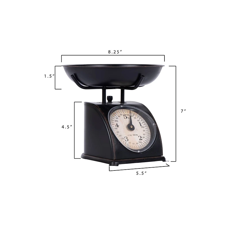 Hello Honey® 8" Antique Black Metal Scale
