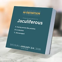 2026 Daily Word Puzzle Daily Desktop Calendar