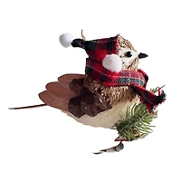 5" Bird with Hat Natural Ornament by Ashland®