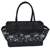 Everything Mary Large Black & Floral Craft Organizer