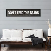 American Art Décor™ 36" Don't Feed The Bears Wood Novelty Wall Sign