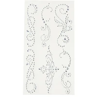 12 Packs: 6 ct. (72 total) Clear Flourish Adhesive Rhinestones by Recollections™ 