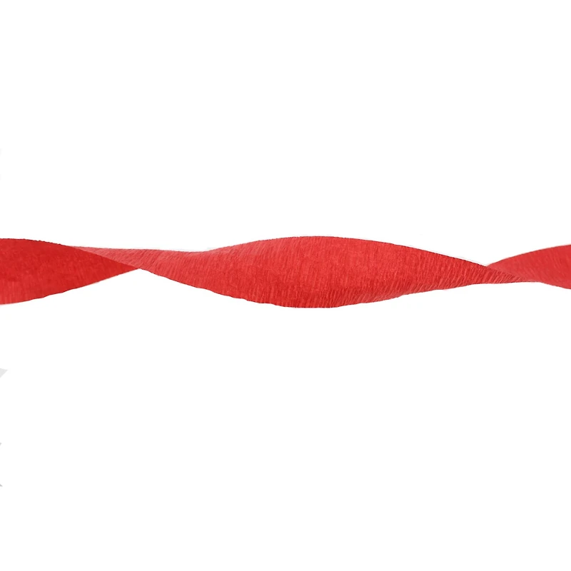 12 Pack: 81ft. Red Crepe Streamer by Celebrate It™