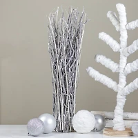 19.5" White Yarn Wrapped Christmas Tree Tabletop Decoration