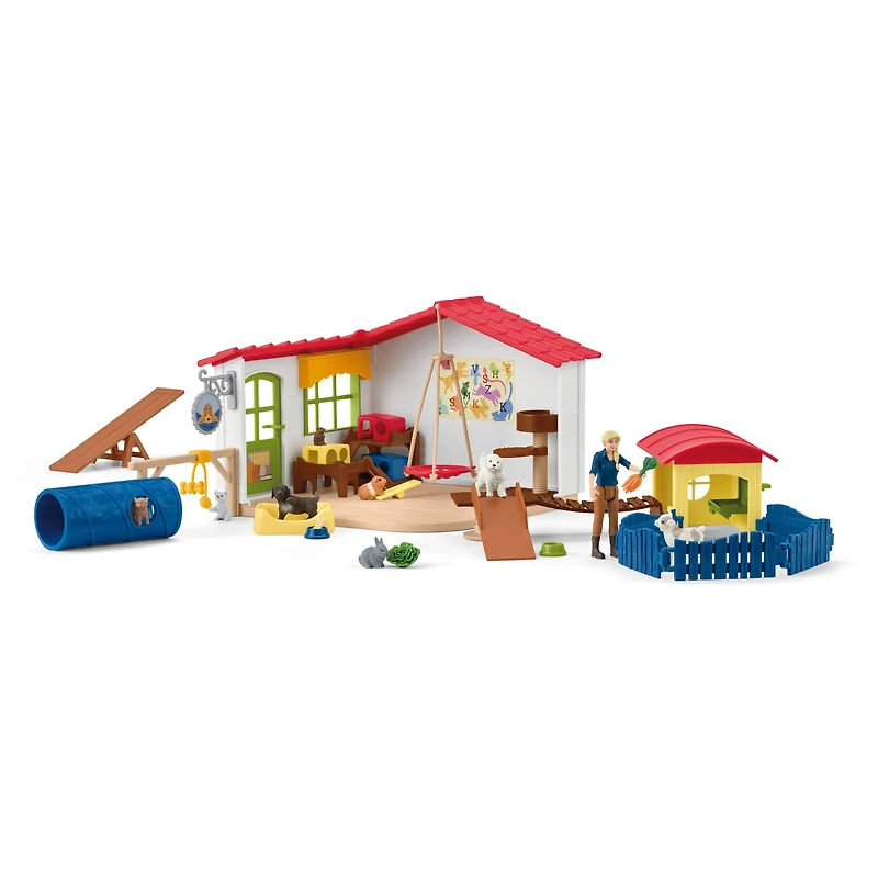 Schleich Farm World Pet Hotel Animal Playset