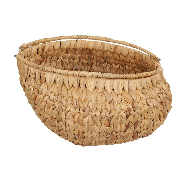 Household Essentials Round Woven Basket with Handles