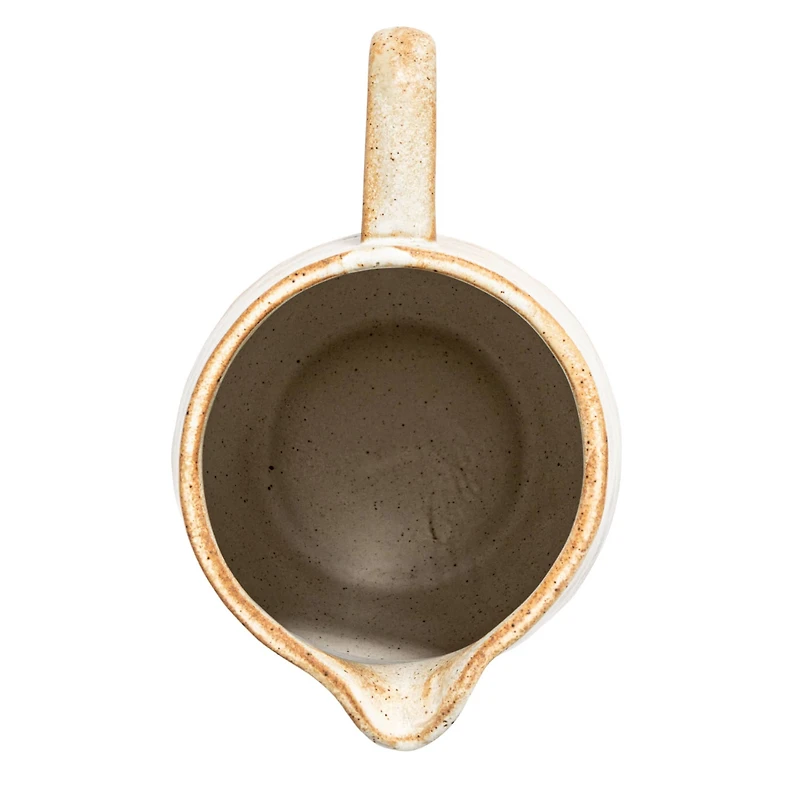 Hello Honey® 2.5qt. Cream Reactive Glaze Stoneware Pitcher