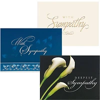 JAM Paper 5.625" x 7.875" Assorted Sympathy Cards & Envelopes, 25ct.